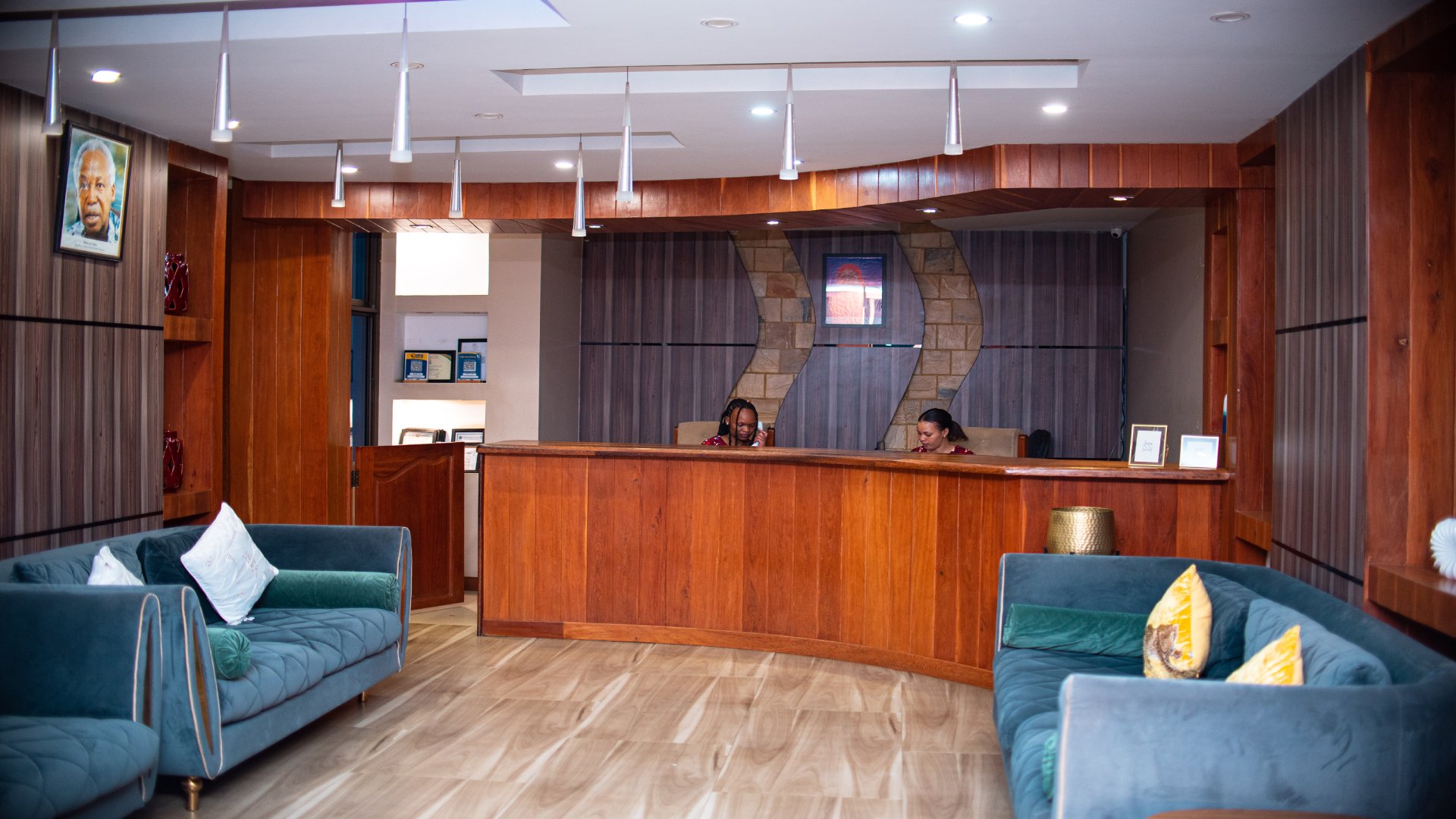 Reception area at Point Zone Resort