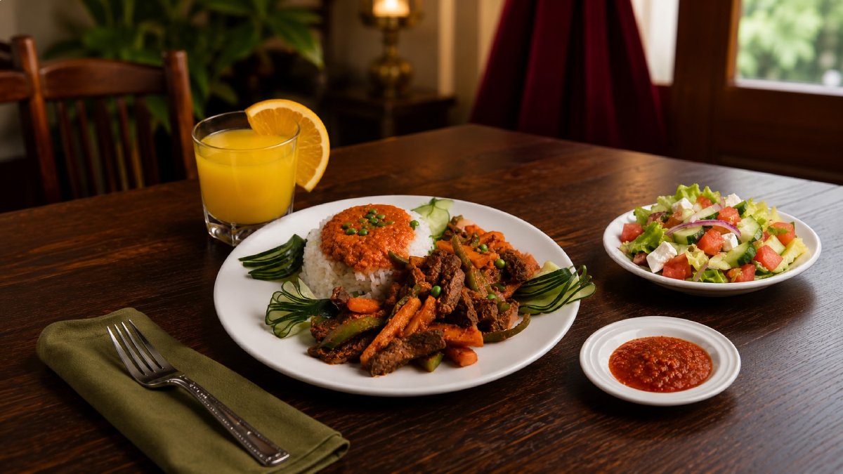Freshly prepared cuisine celebrating the Eid al-Adha special offer